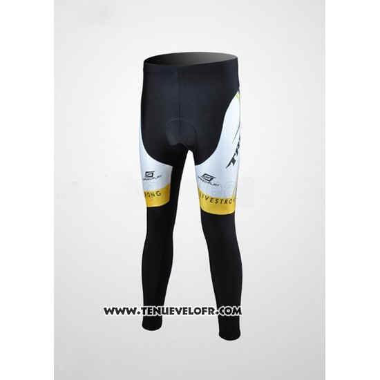 2009 Maillot Ciclismo Trek Noir et Blanc Manches Longues et Cuissard